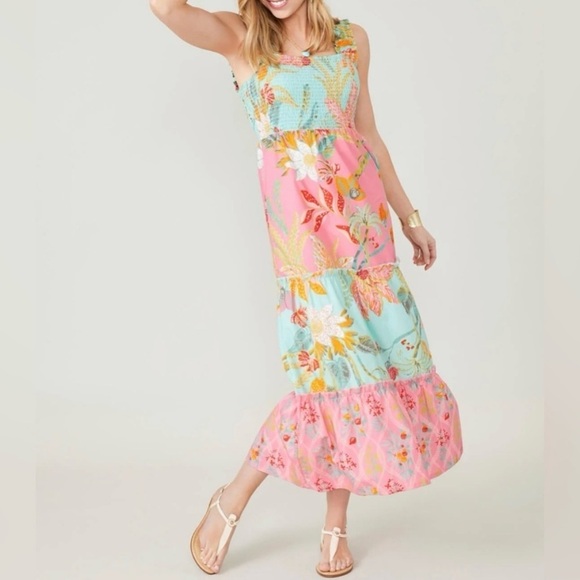 Spartina Avalon Smocked Dress - Size XS - NWT - Picture 1 of 11